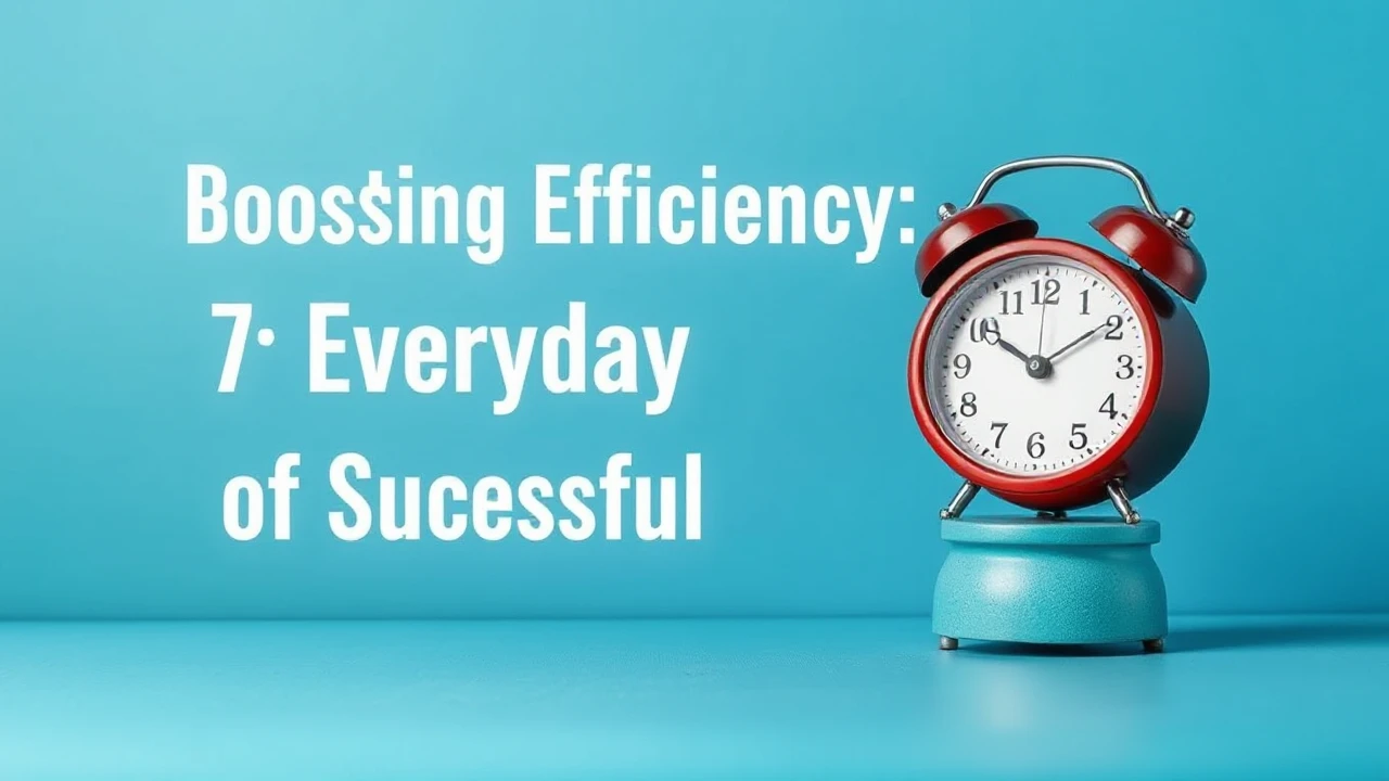 Boosting Efficiency: 7 Everyday Habits of Successful Individuals