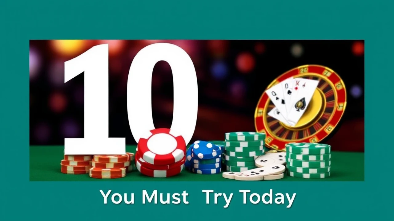 Top-Rated 10 Online Casino Gambling Games You Must Try Today