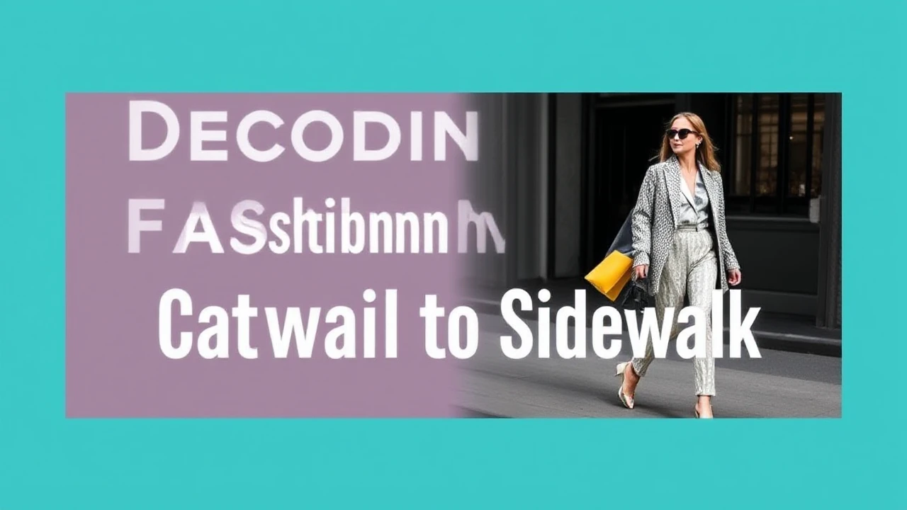 Decoding Fashion: Transitioning from Catwalk to Sidewalk