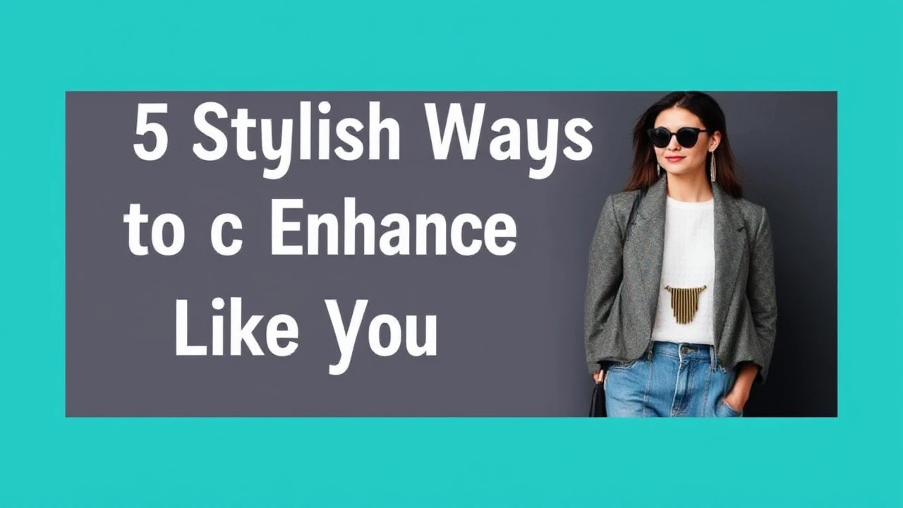 5 Stylish Ways to Enhance Your Outfit Like an Expert