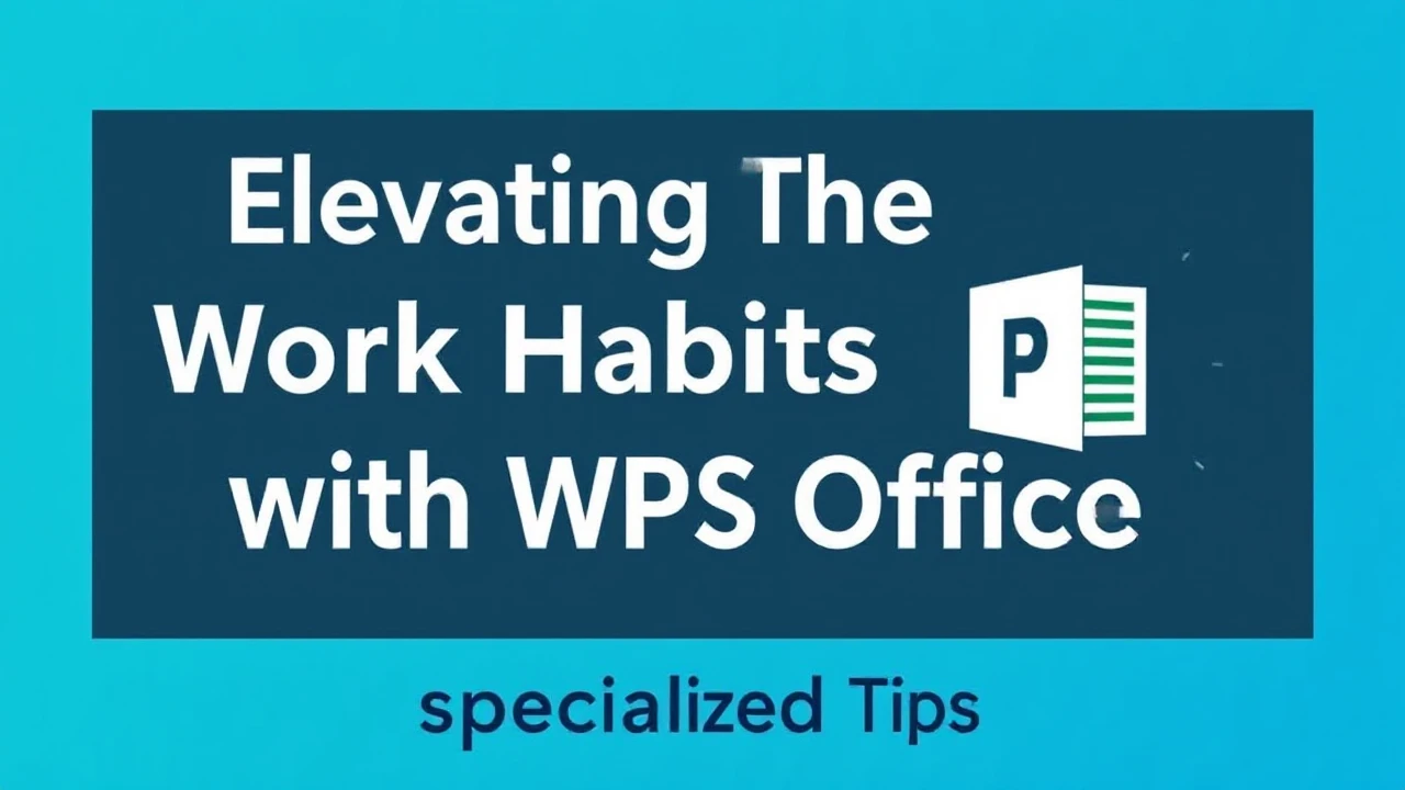 Elevating The Work Habits with WPS Office: Specialized Tips