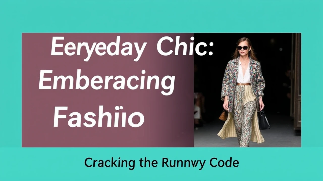Everyday Chic: Embracing Runway Fashion Trends