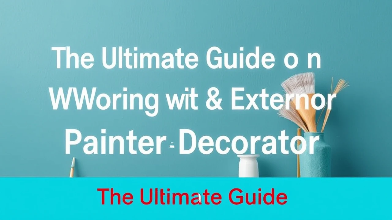The Ultimate Guide on Working with an Interior & Exterior Painter Decorator