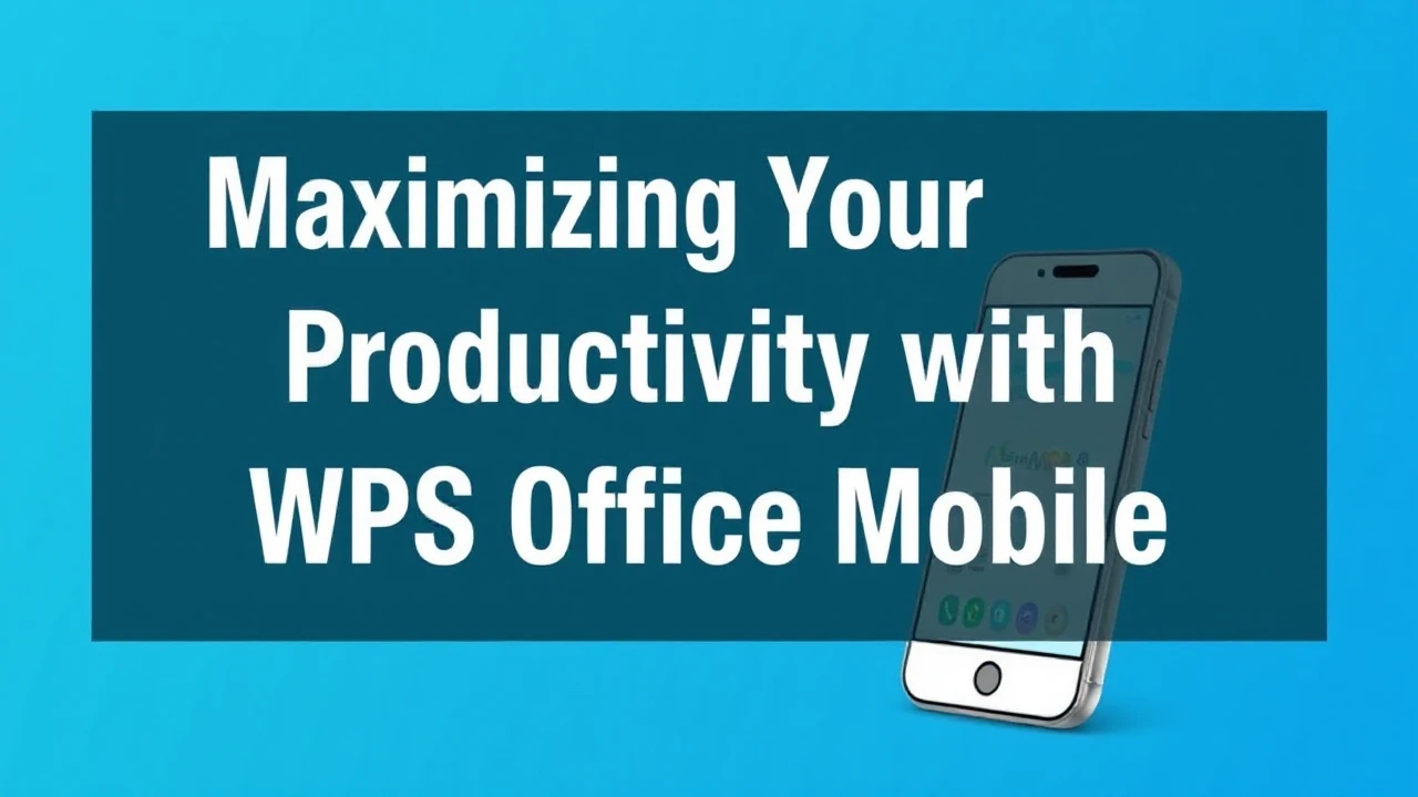 Maximizing Your Productivity with WPS Office Mobile