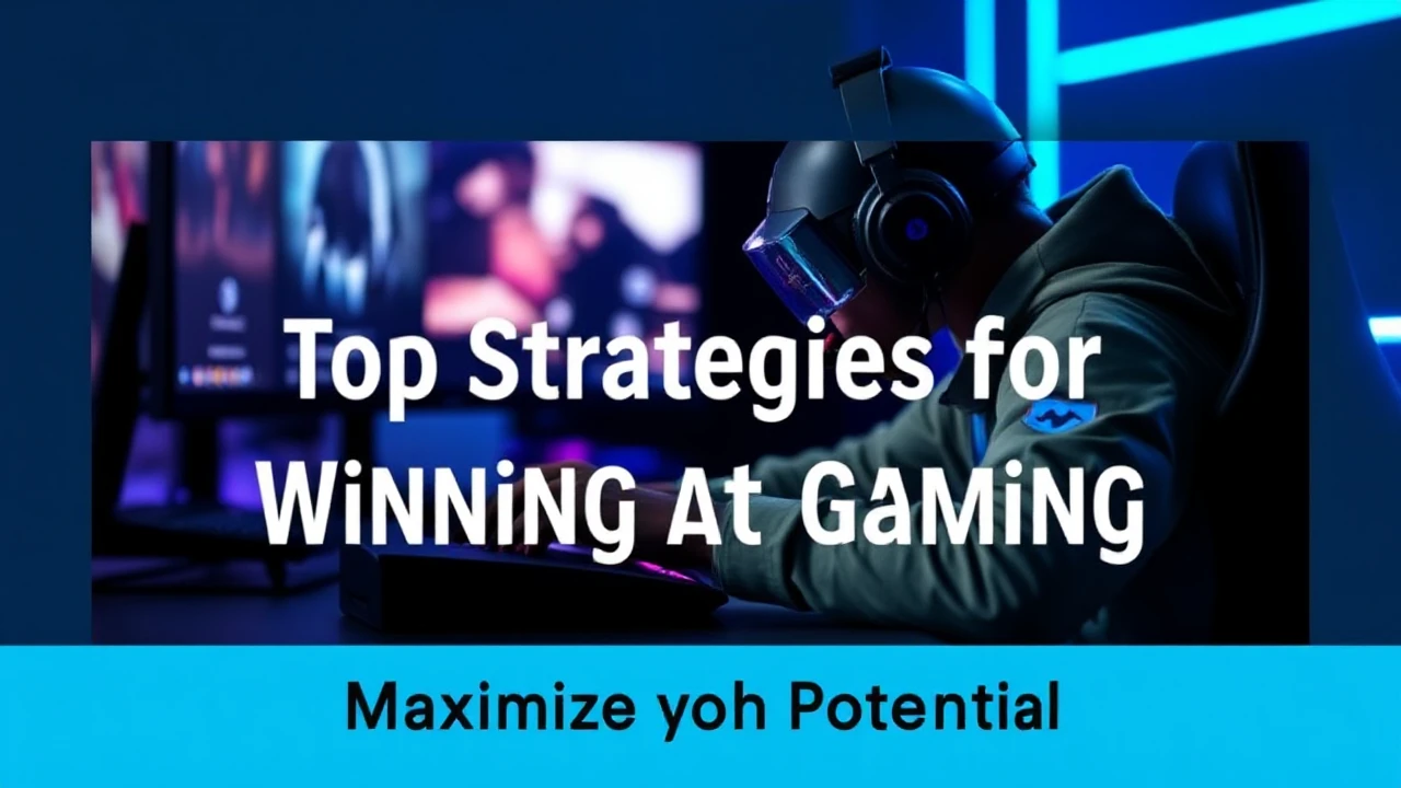 Maximize Your Potential: Top Strategies for Winning at Gaming