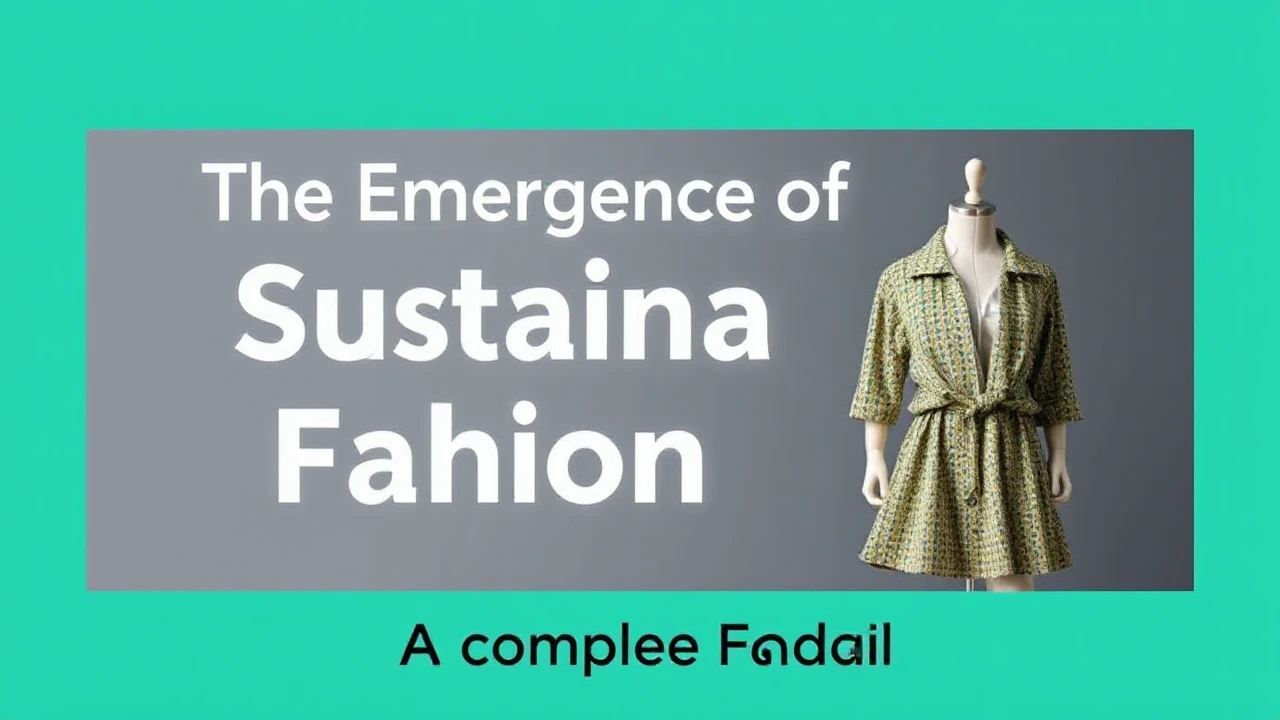 The Emergence of Sustainable Fashion: A Complete Manual