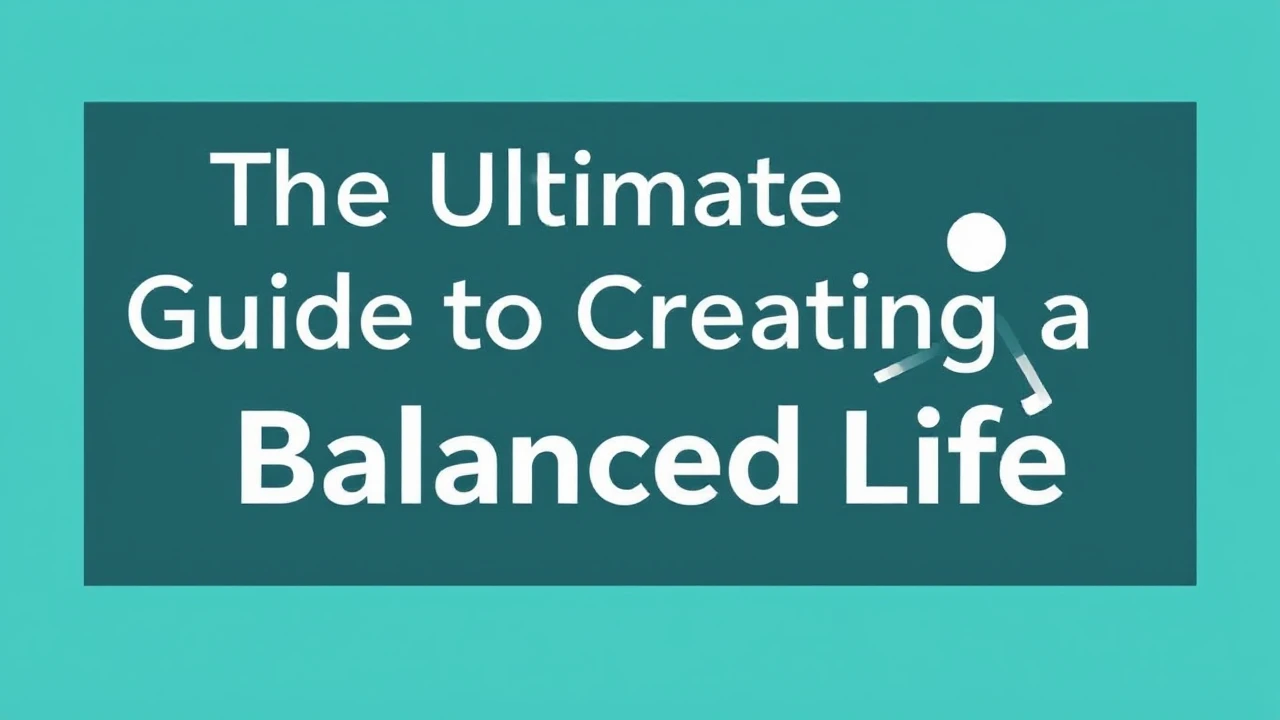 The Ultimate Guide to Creating a Balanced Life