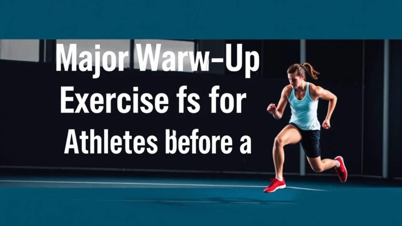 Major Warm-Up Exercises for Athletes Before a Workout