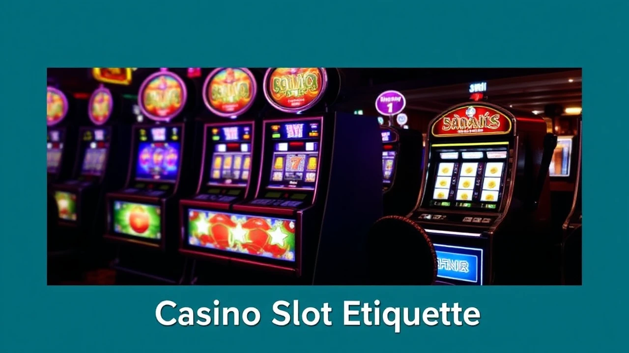 Casino Slot Etiquette: Dos and Don'ts
