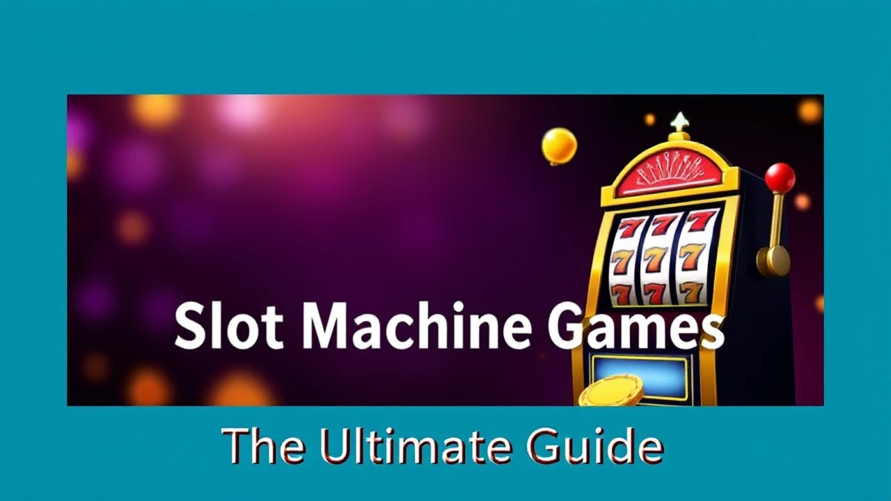 The Ultimate Guide to Playing Slot Machine Games