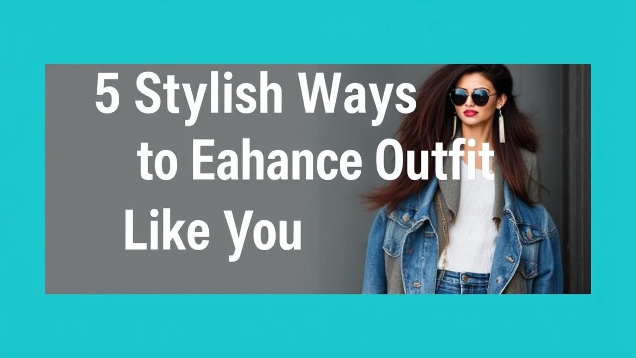 5 Stylish Ways to Enhance Your Outfit Like an Expert