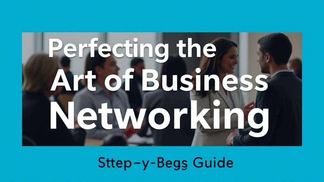 Perfecting the Art of Business Networking: A Step-by-Step Guide