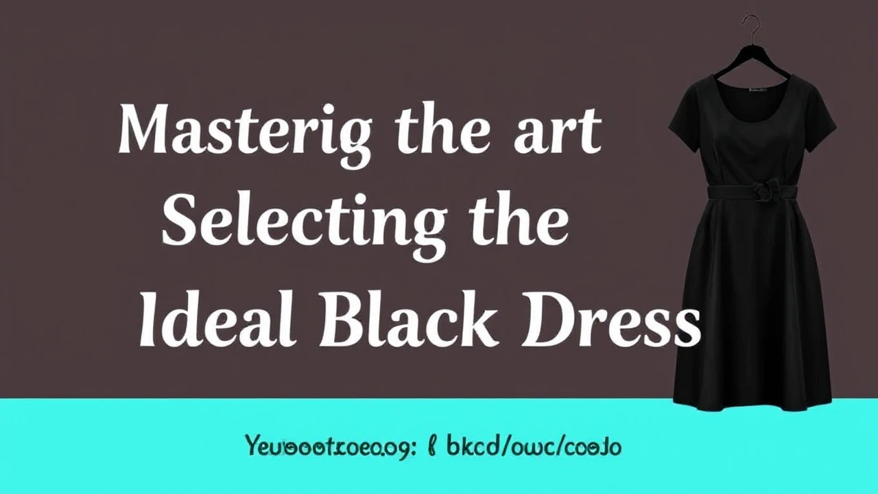 Mastering the Art of Selecting the Ideal Little Black Dress