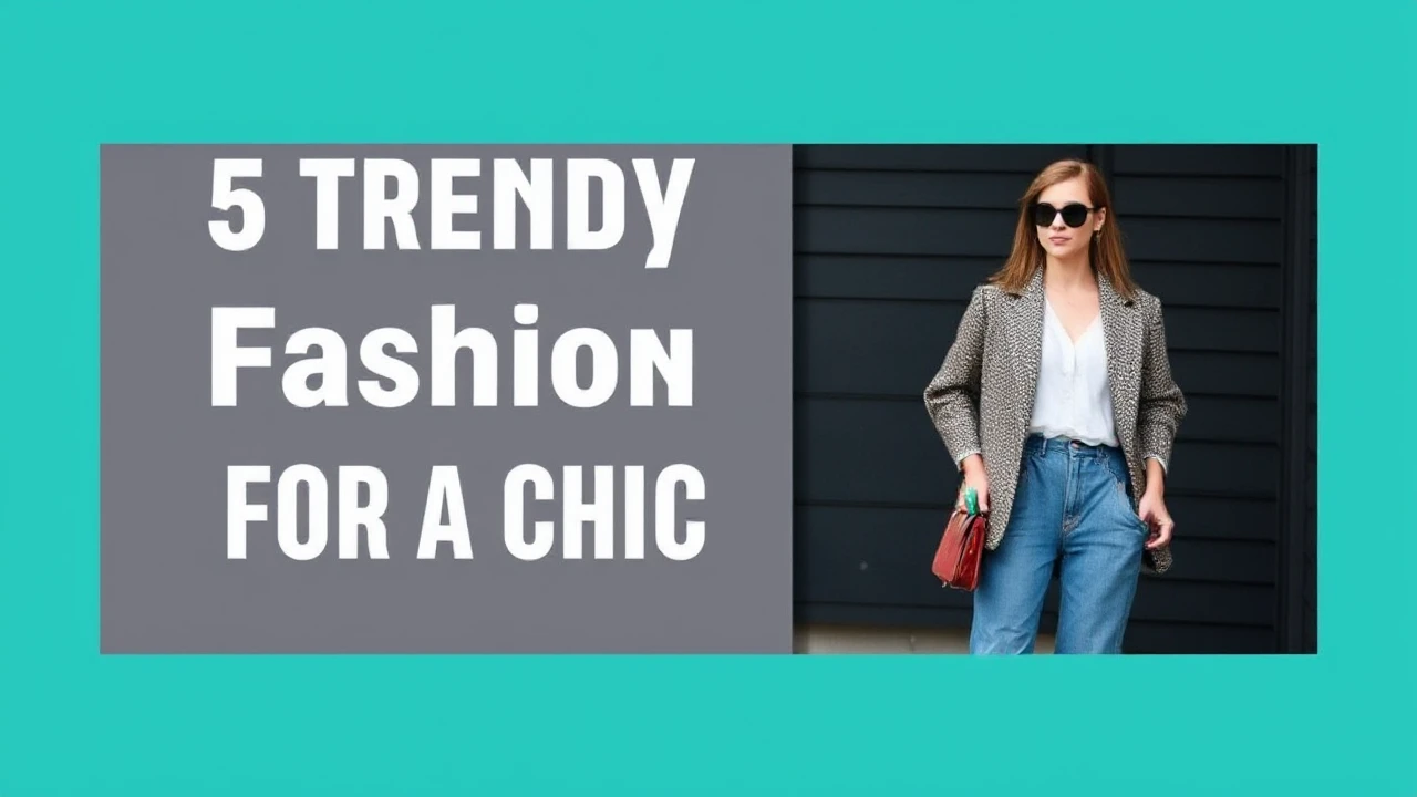 5 Trendy Fashion Tips for a Chic Lifestyle