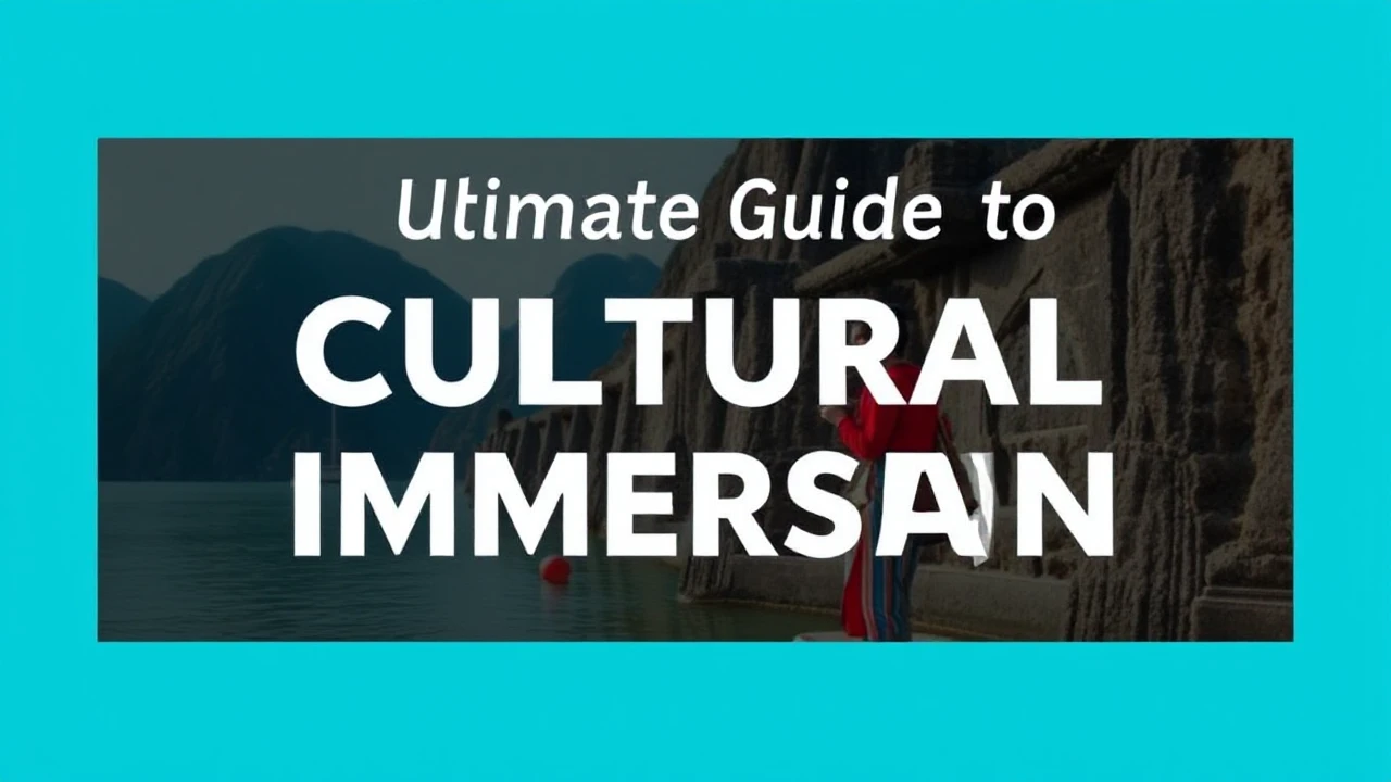 The Ultimate Guide to Cultural Immersion: Embracing Local Traditions While Traveling