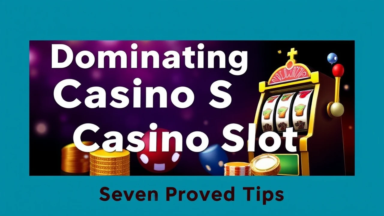 Dominating Casino Slots: Seven Proven Tips