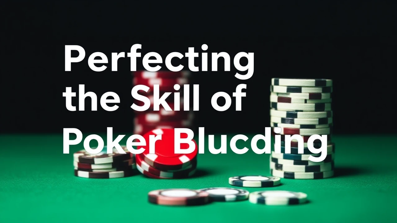 Perfecting the Skill of Poker Bluffing