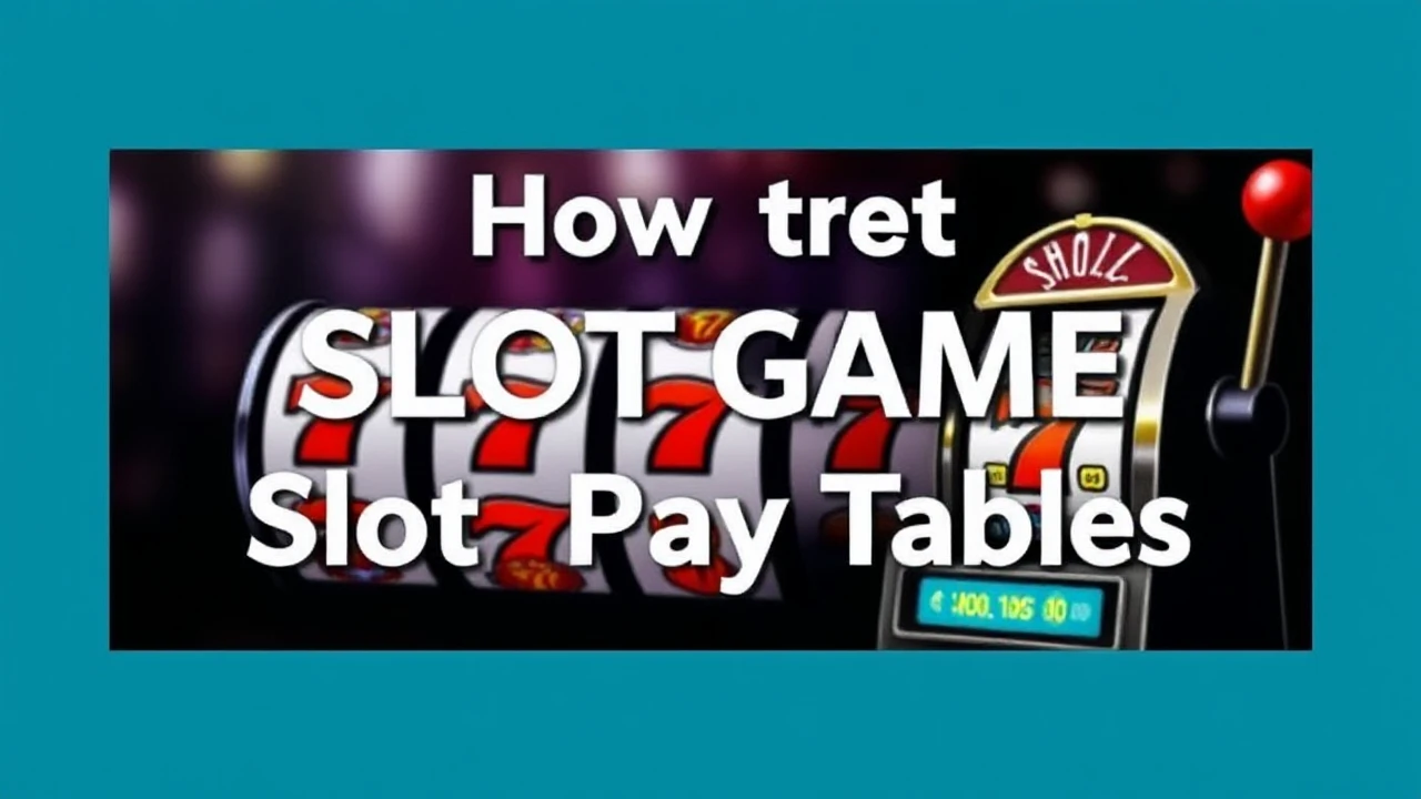 How to Interpret Slot Game Prize Tables