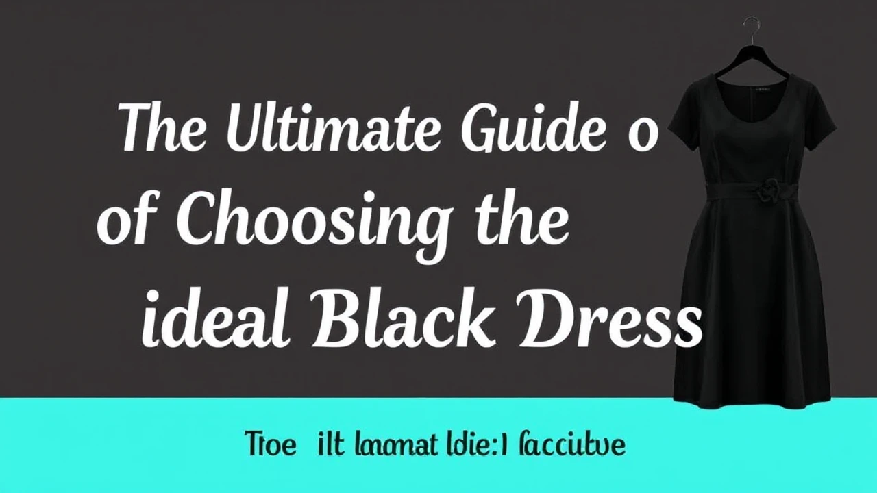 The Ultimate Guide of Choosing the Ideal Little Black Dress