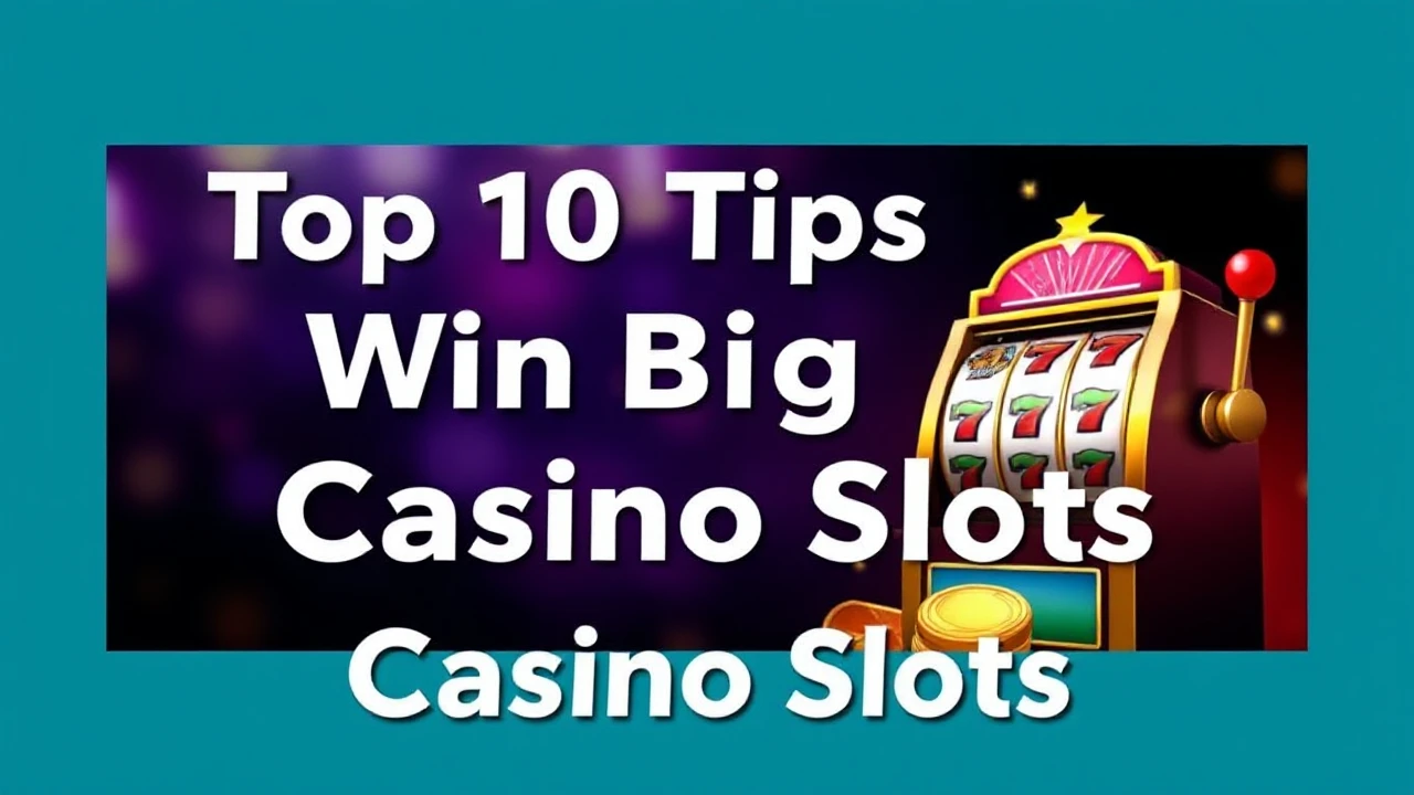 Top 10 Tips to Win Big at Casino Slots