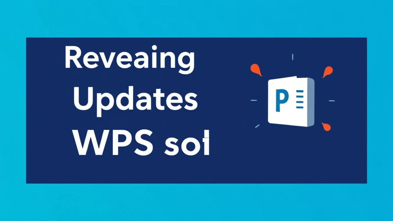 Revealing most recent Updates in the WPS Software