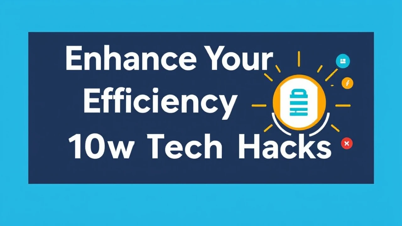 Enhance Your Efficiency with These 10 Tech Hacks