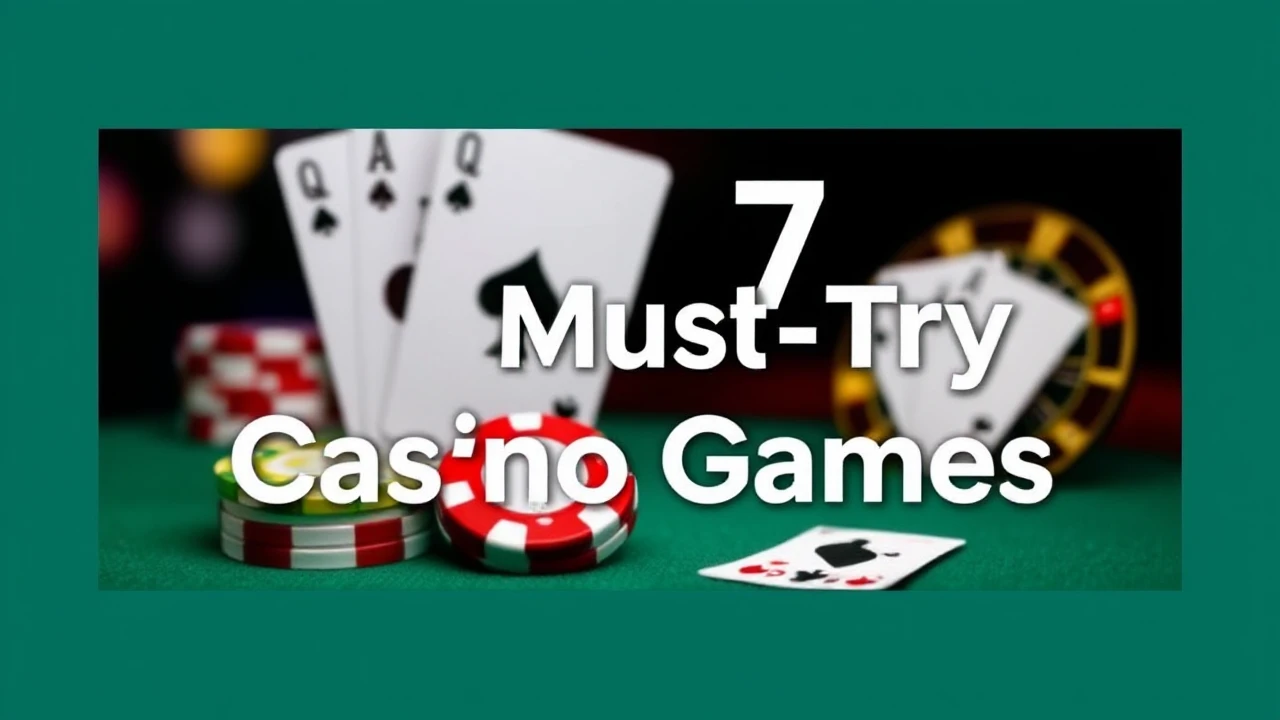 Top 7 Must-Try Casino Games in 2022