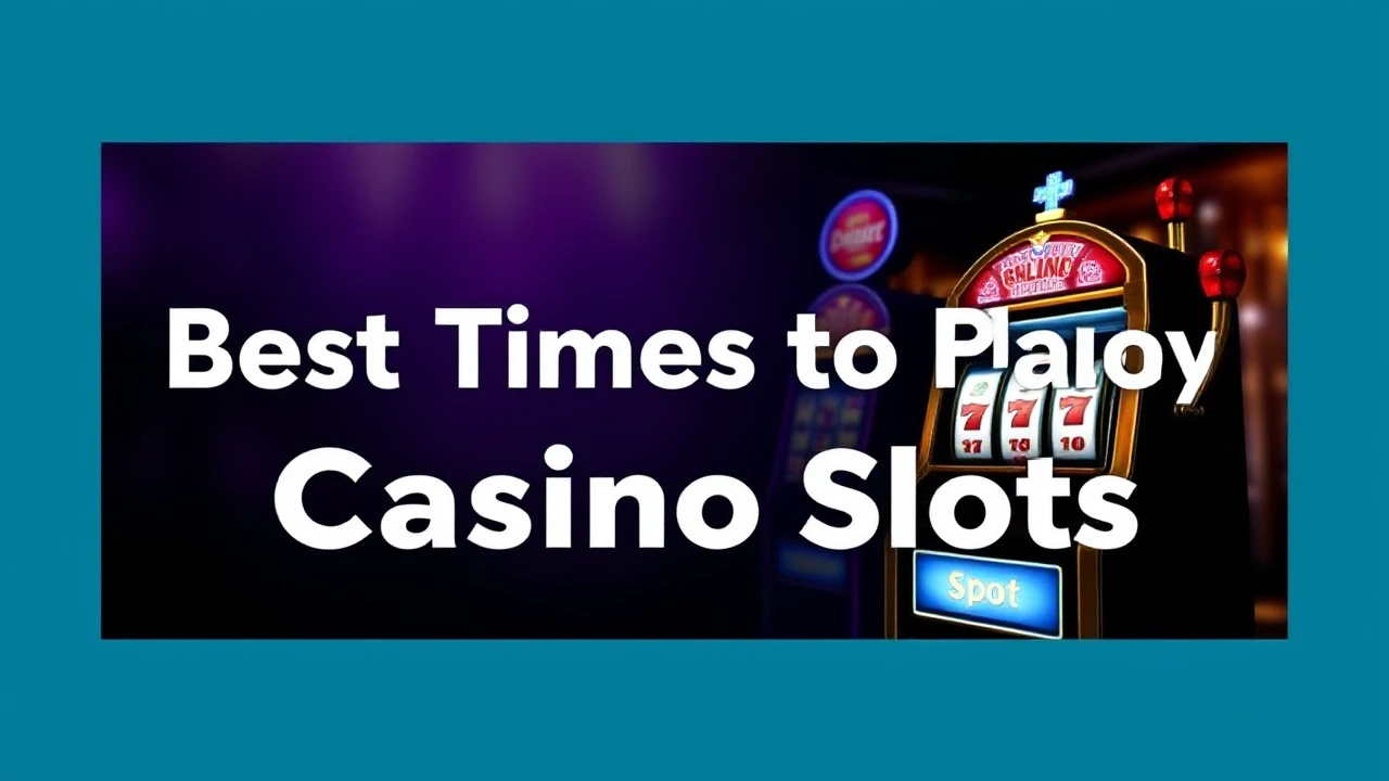 Get Lucky: Best Times to Play Casino Slots