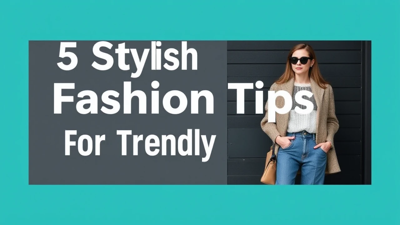 5 Stylish Fashion Tips for a Trendy Lifestyle