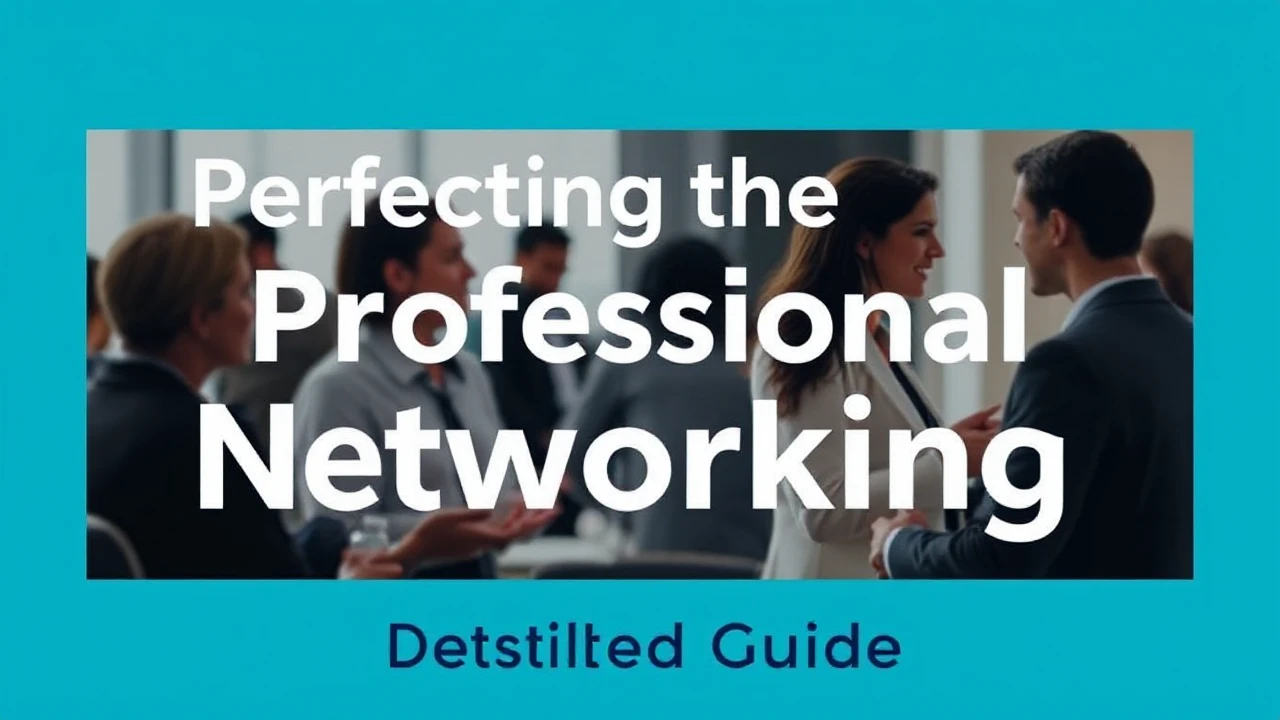 Perfecting the Art of Professional Networking: A Detailed Guide