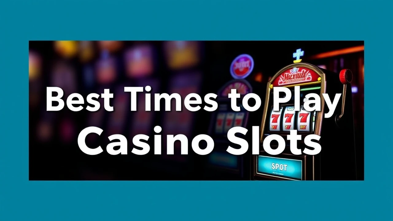 Get Lucky: Best Times to Play Casino Slots