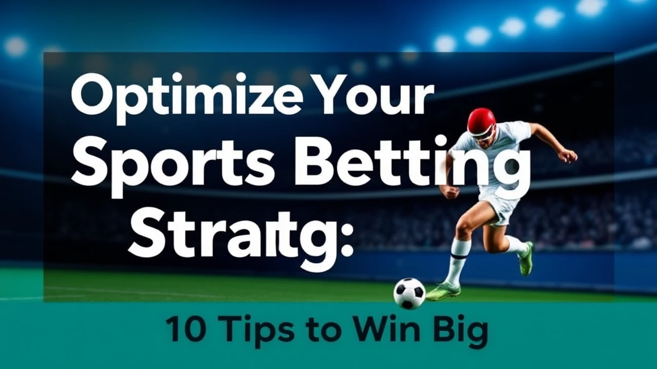 Optimize Your Sports Betting Strategy: 10 Tips to Win Big