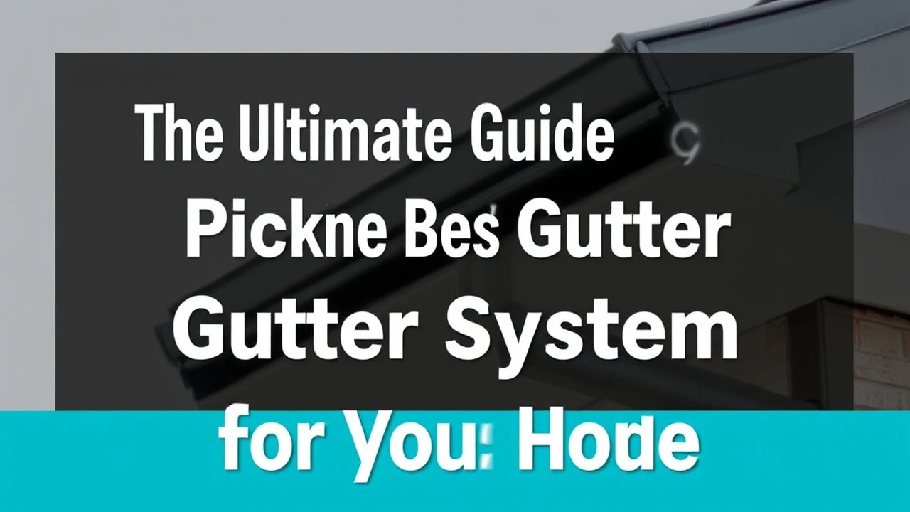 The Ultimate Guide to Picking the Best Gutter System for Your Home