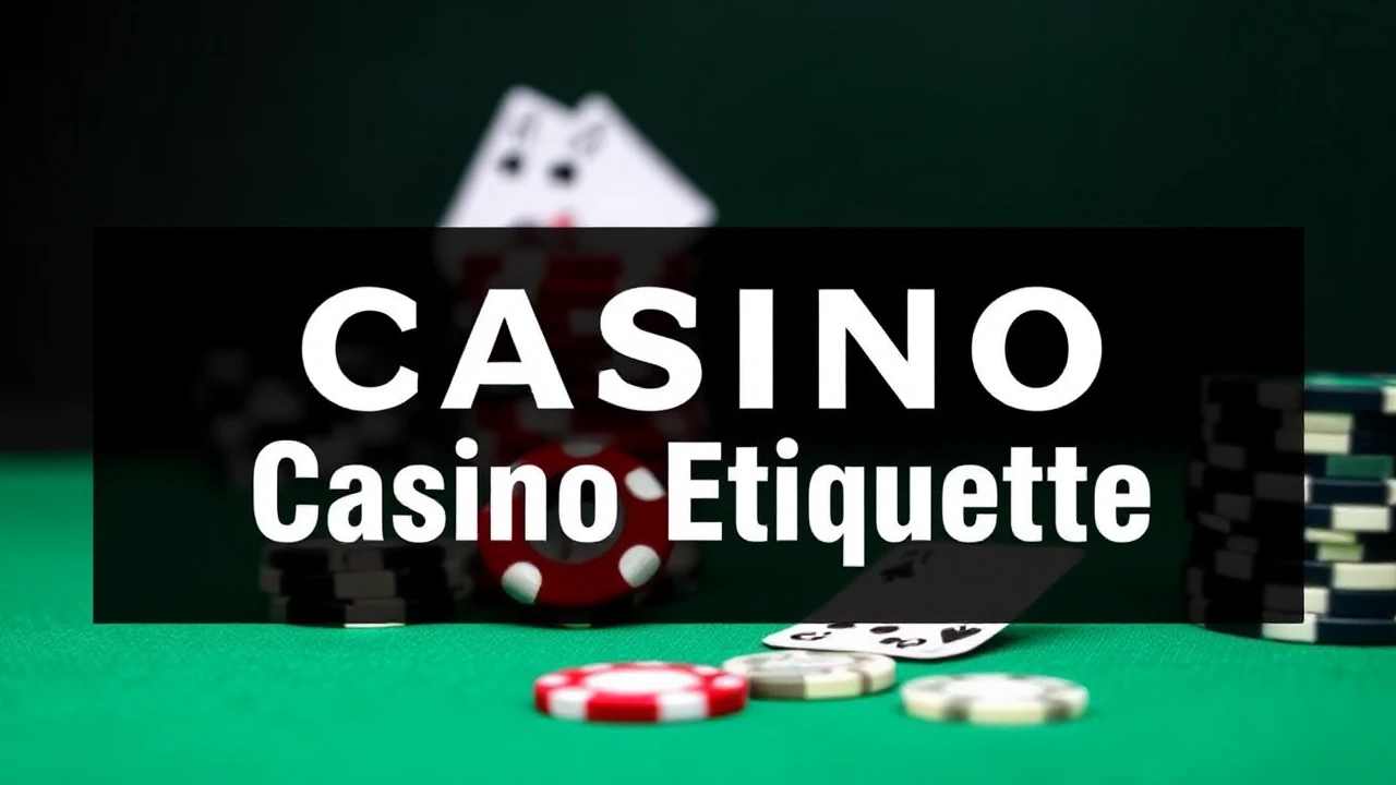A Comprehensive Handbook to Casino Etiquette: Key Do's and Don'ts