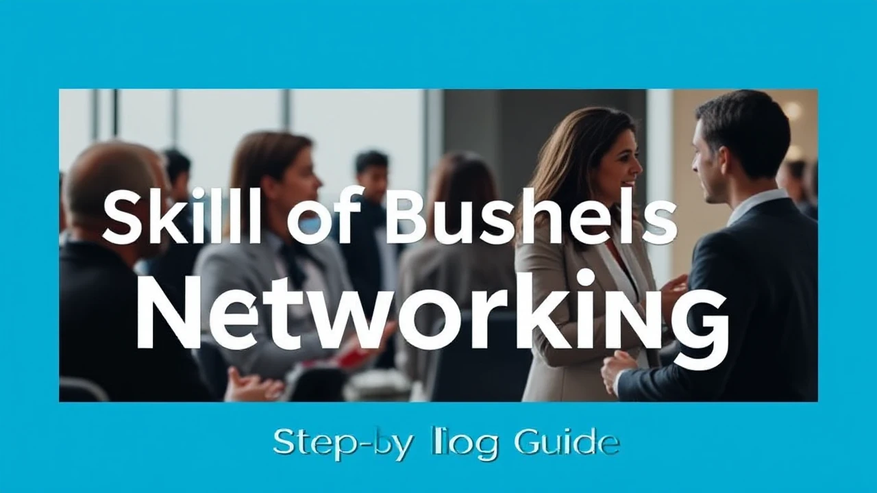 Perfecting the Skill of Business Networking: A Step-by-Step Guide