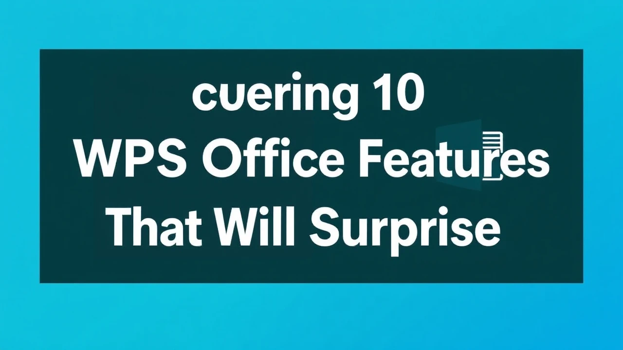 Uncovering 10 WPS Office Features That Will Surprise You