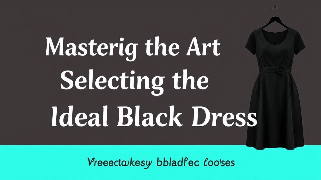 Mastering the Art of Selecting the Ideal Little Black Dress