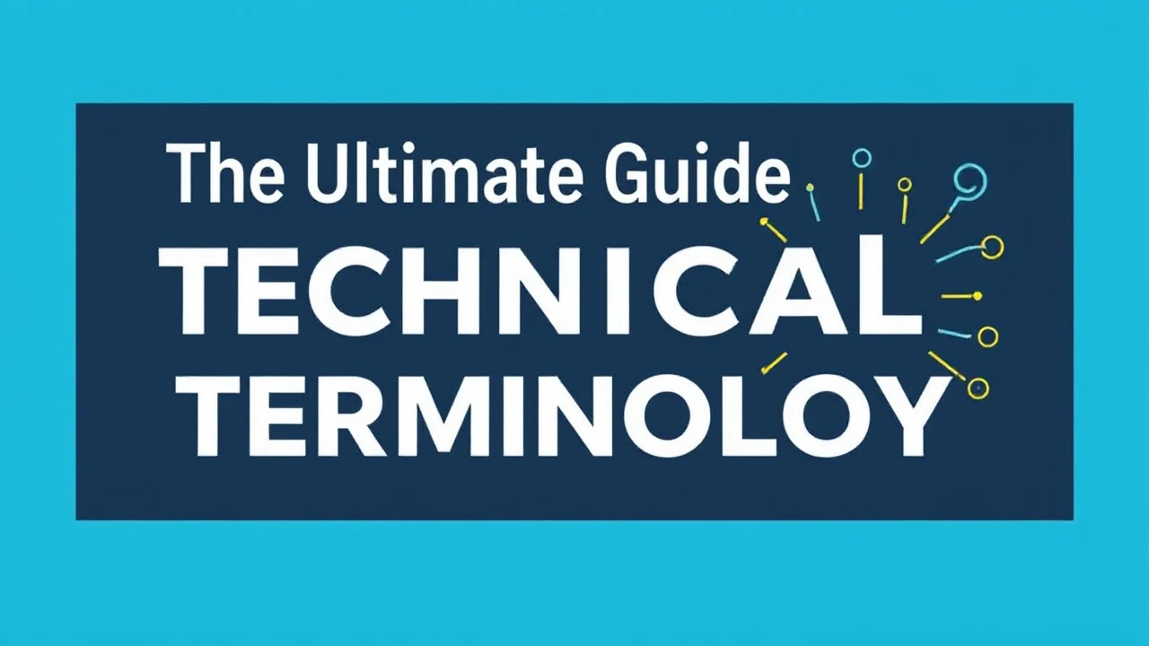 The Ultimate Guide Technical Terminology: A Beginner's Handbook