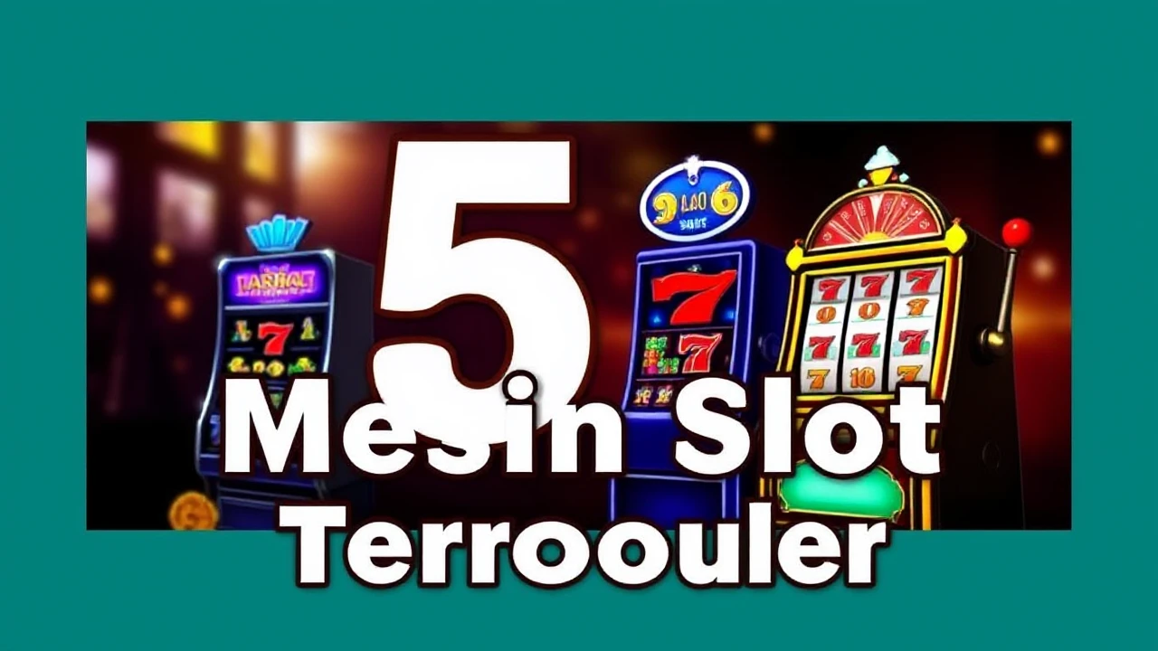 Berikut 5 Mesin Slot Terpopuler di Kasino Tahun Ini