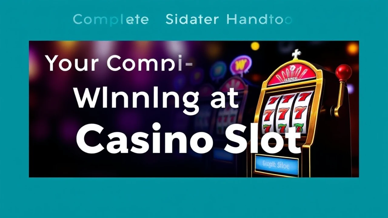 Your Complete Starter Handbook to Winning at Casino Slots