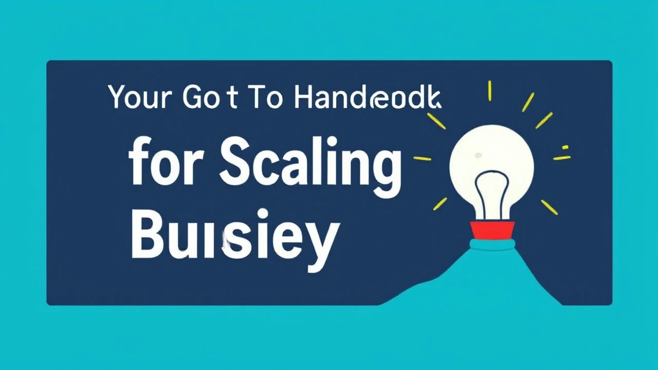 Your Go-To Handbook for Scaling Your Company Effectively