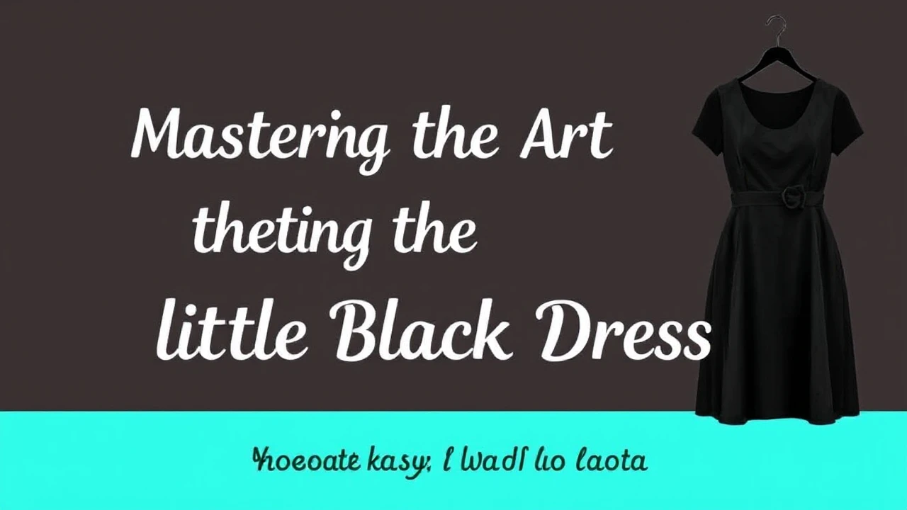 Mastering the Art of Selecting the Ultimate Little Black Dress