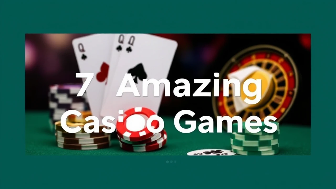 Get Ready to Play These 7 Amazing Casino Games