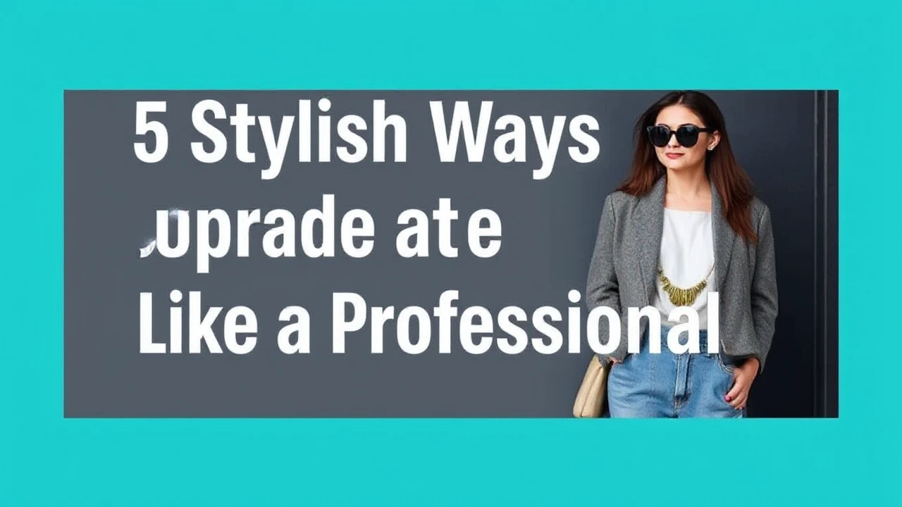 5 Stylish Ways to Upgrade Your Outfit Like a Professional