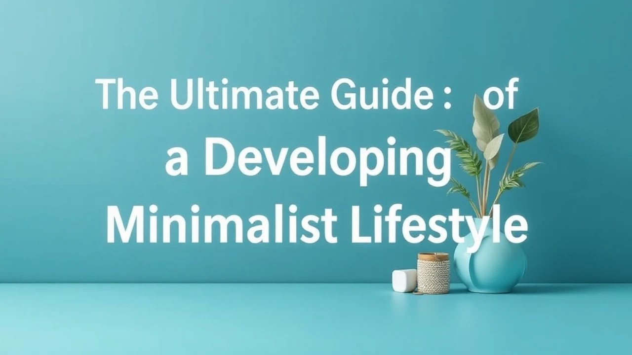 The Ultimate Guide of Developing a Minimalist Lifestyle