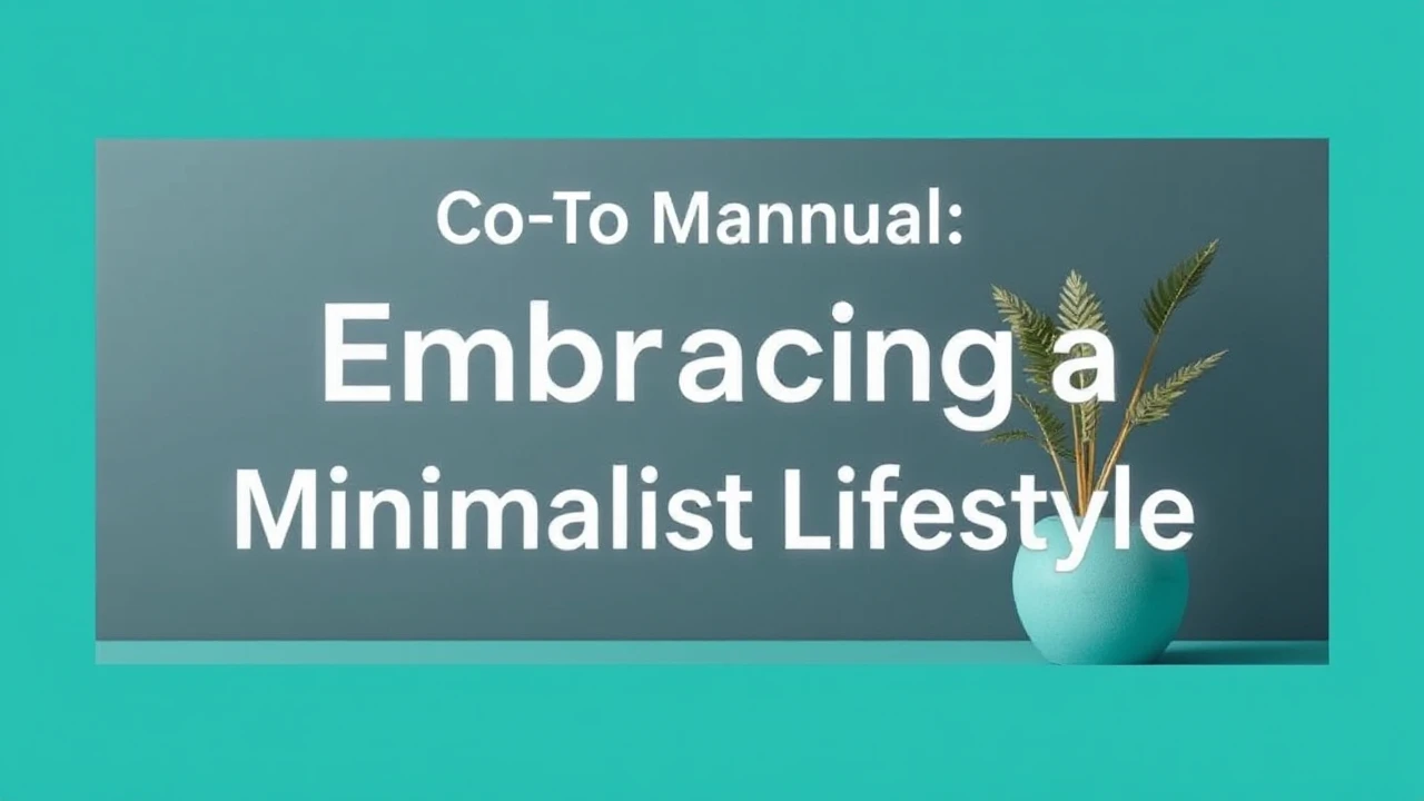 Your Go-To Manual of Embracing a Minimalist Lifestyle