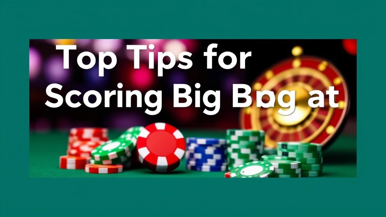 Top Tips for Scoring Big at the Casino Venue