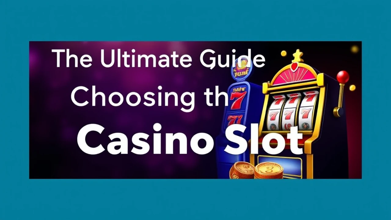 The Ultimate Guide to Choosing the Best Casino Slots