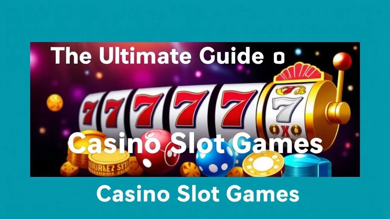 The Ultimate Guide to Casino Slot Games: Strategies for Success