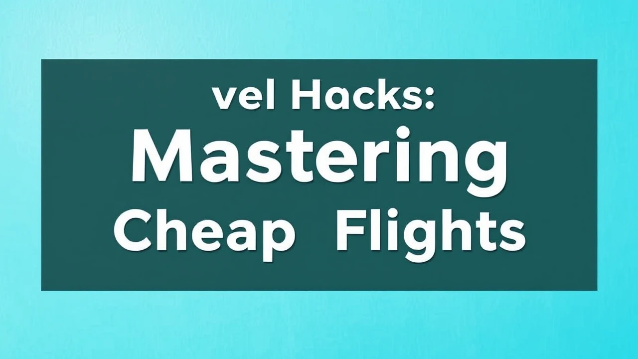 Ultimate Guide on Travel Hacks: Mastering Cheap Flights